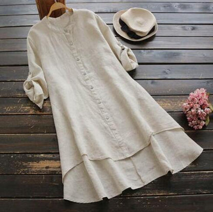 Della Linen Button Shirt