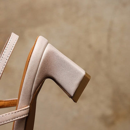 Escarpins Dante en cuir à bride arrière