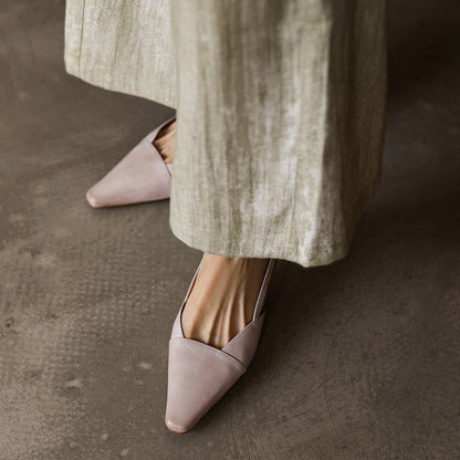 Escarpins Dante en cuir à bride arrière
