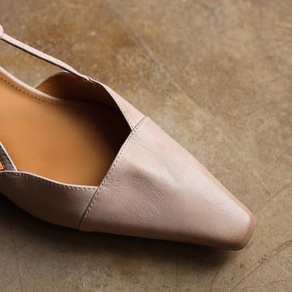 Escarpins Dante en cuir à bride arrière