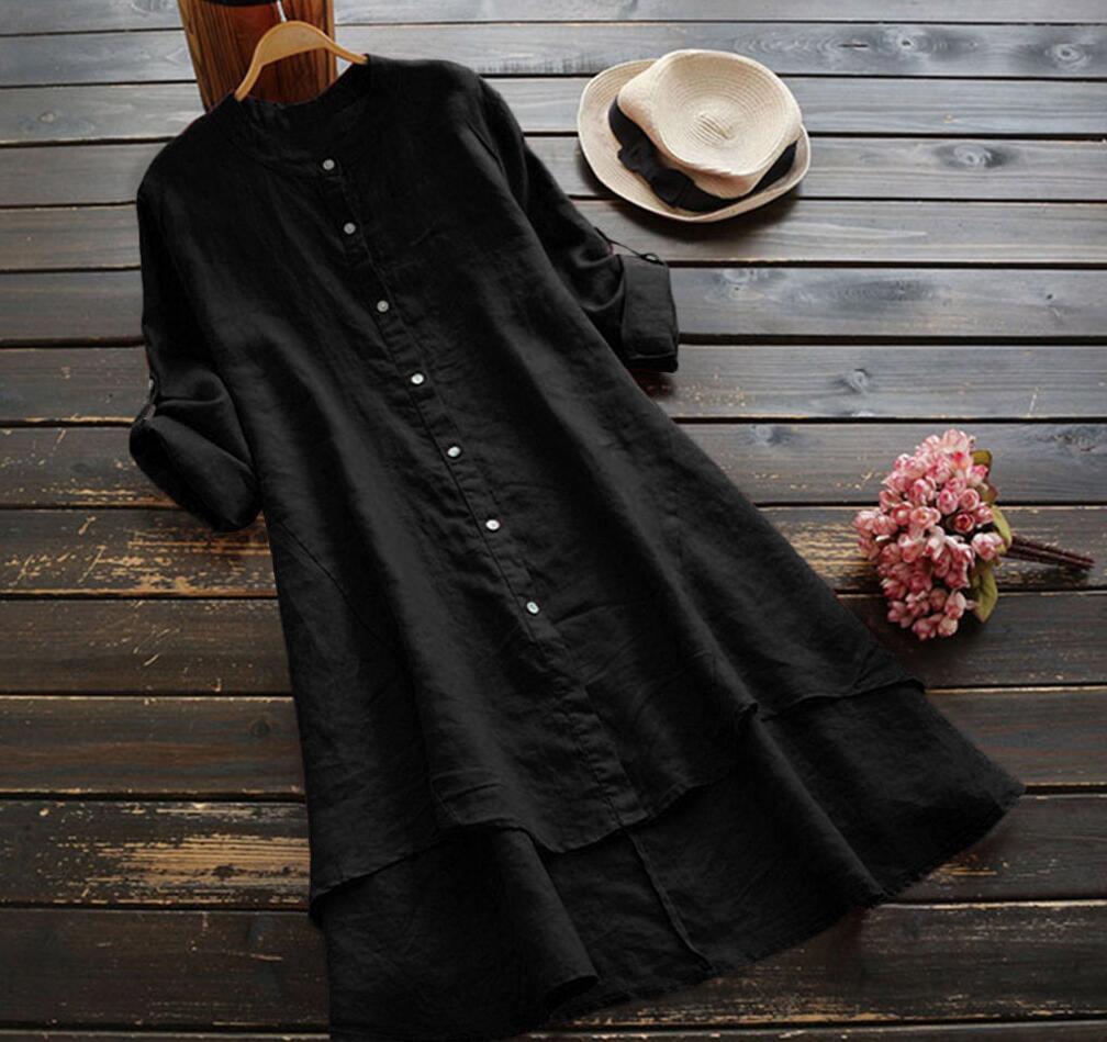 Della Linen Button Shirt