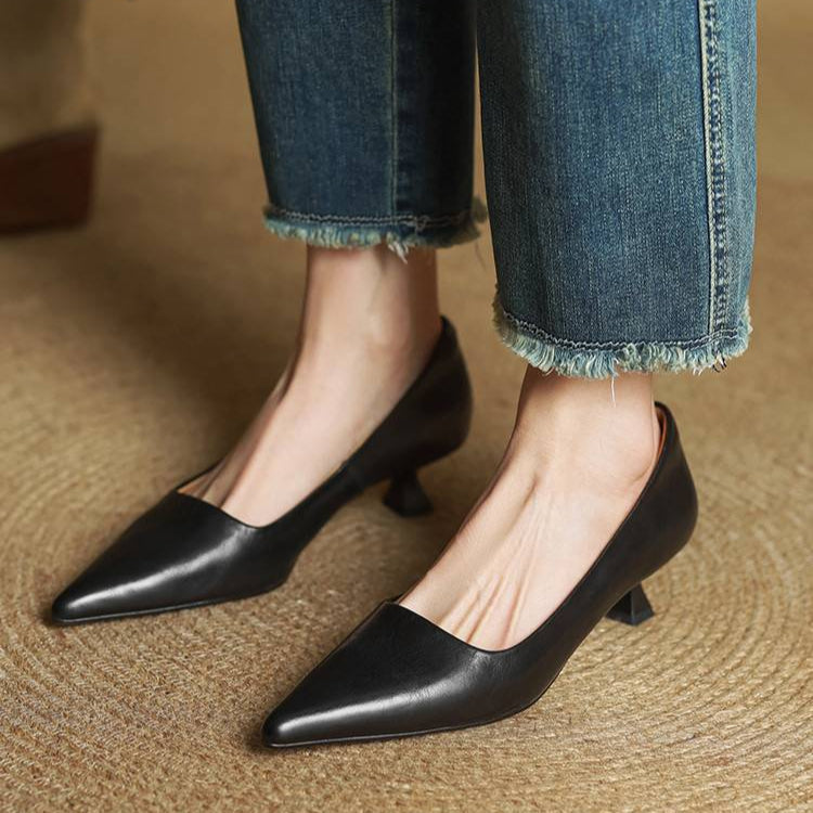 Chaussures à talons en cuir Hartley