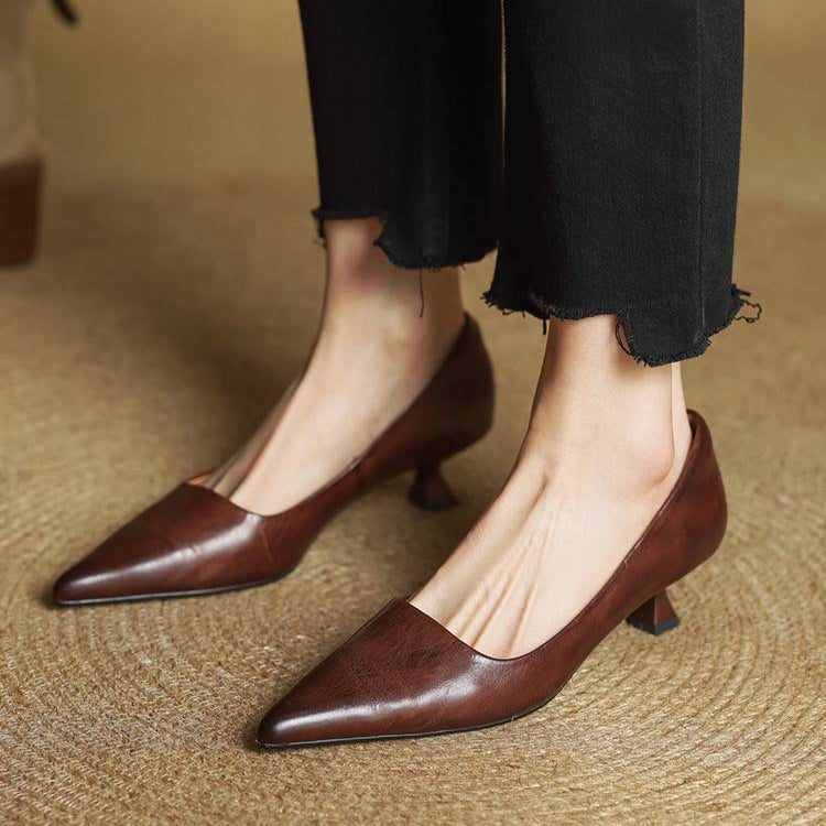 Chaussures à talons en cuir Hartley