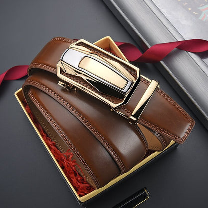 Ceinture à cliquet en cuir Lawson