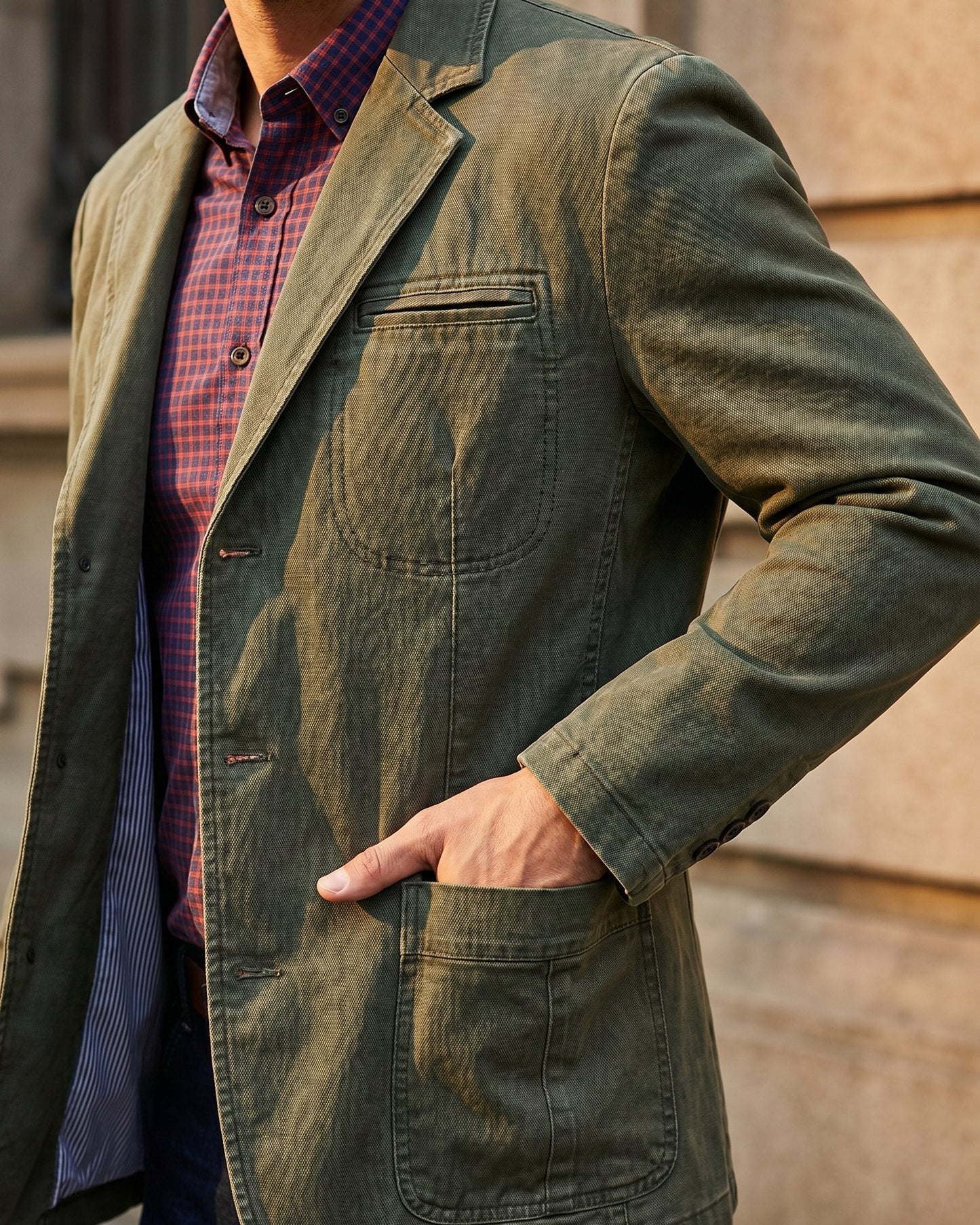 Chemise lourde délavée Milo
