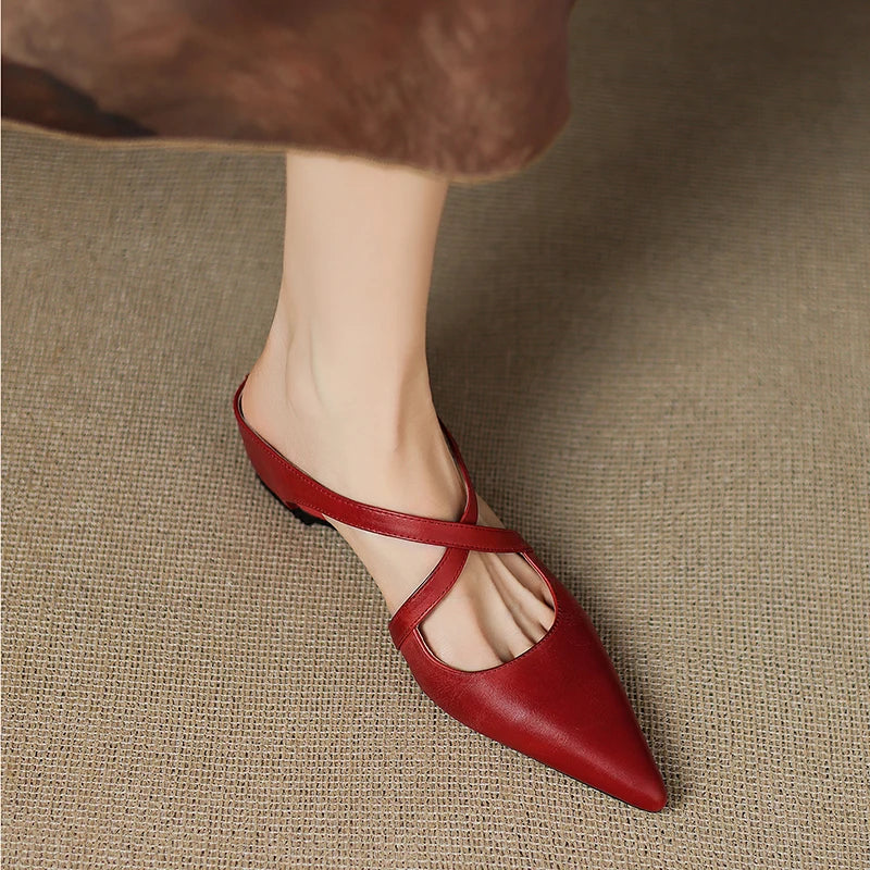 Mules en cuir Goldie