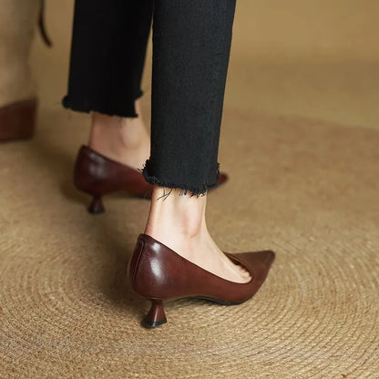 Chaussures à talons en cuir Hartley