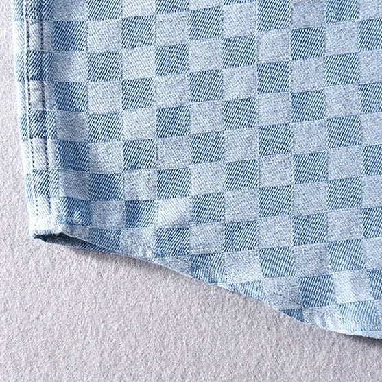 CHEMISE EN JEAN À CARREAUX MASON