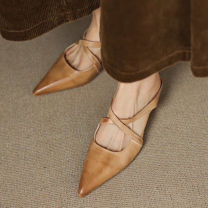 Mules en cuir Goldie