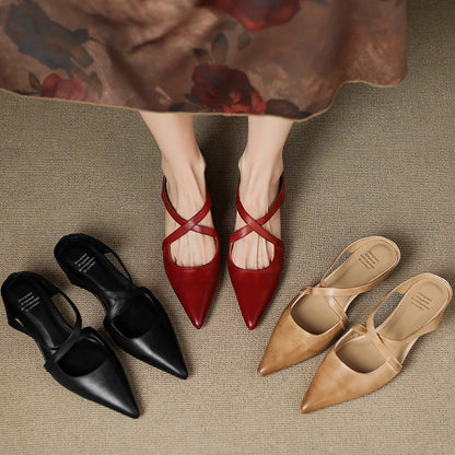 Mules en cuir Goldie