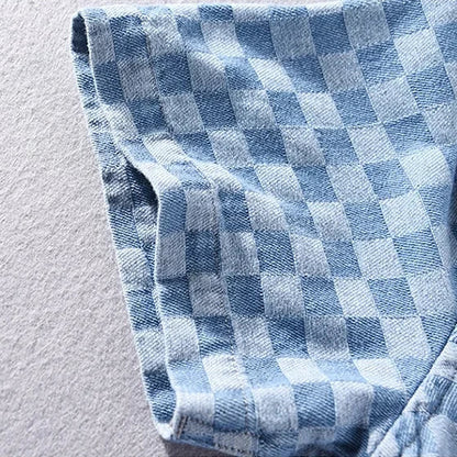 CHEMISE EN JEAN À CARREAUX MASON