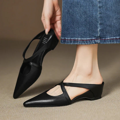 Mules en cuir Goldie