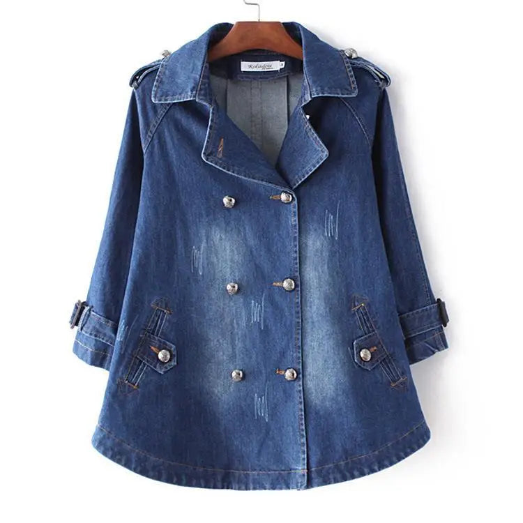 Manteau Cape en Jean Quotidien