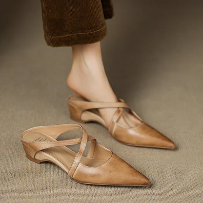 Mules en cuir Goldie