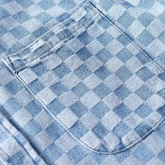CHEMISE EN JEAN À CARREAUX MASON