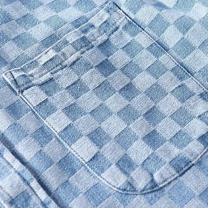 CHEMISE EN JEAN À CARREAUX MASON