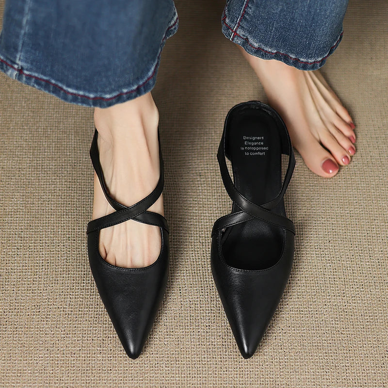 Mules en cuir Goldie