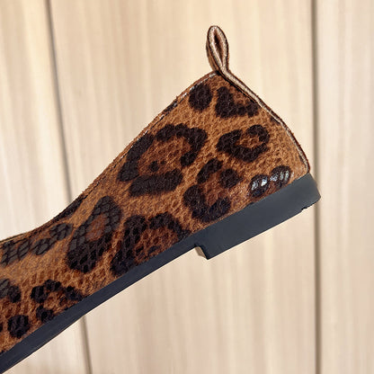 Ballerines en cuir Kensington Leopard