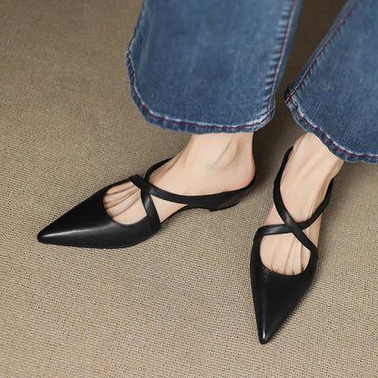 Mules en cuir Goldie