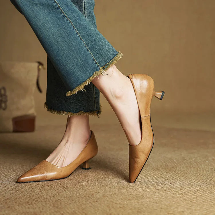 Chaussures à talons en cuir Hartley