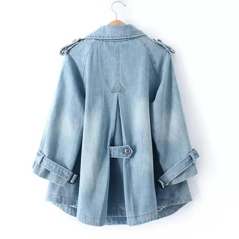 Manteau Cape en Jean Quotidien