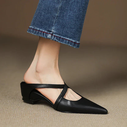 Mules en cuir Goldie