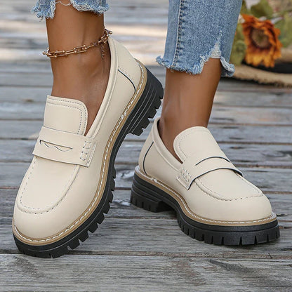 Mocassins compensés en daim Bromley