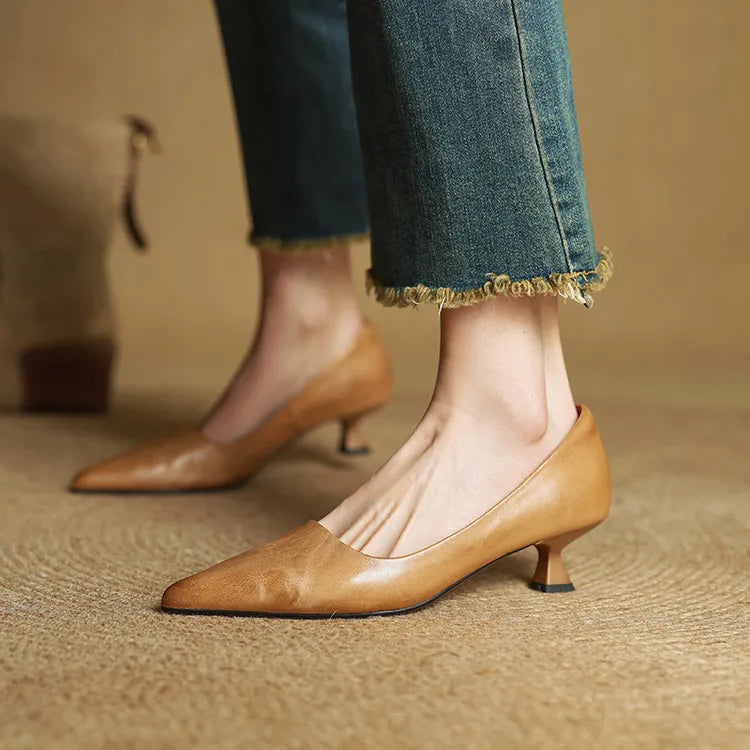 Chaussures à talons en cuir Hartley