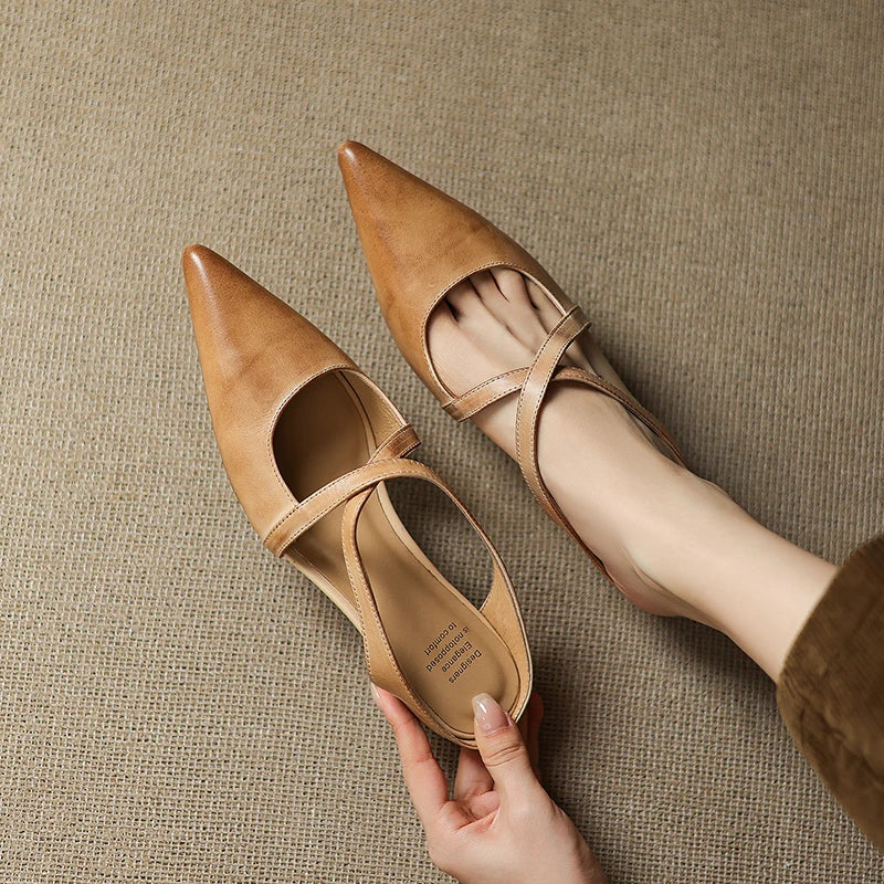 Mules en cuir Goldie