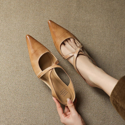 Mules en cuir Goldie