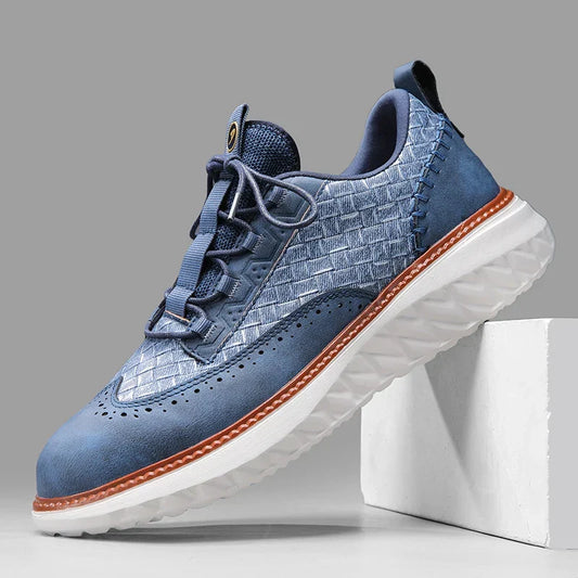 Baskets en cuir poli Drake