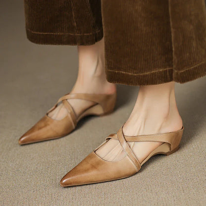 Mules en cuir Goldie