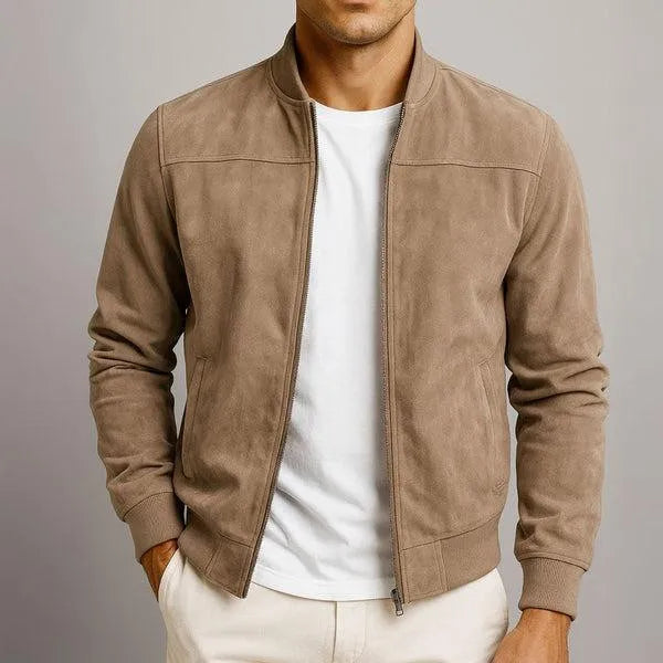 Veste Lawson en daim zippée