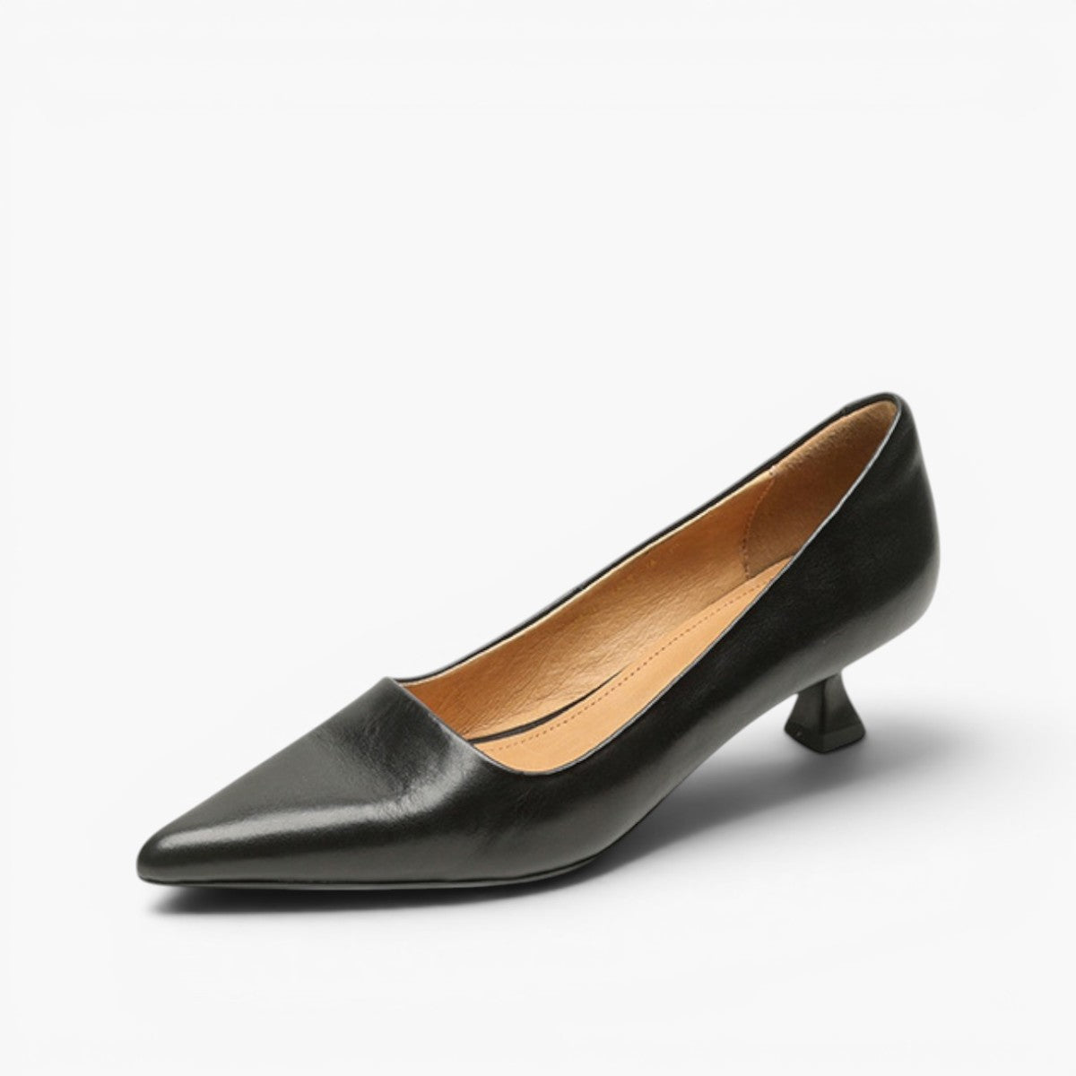 Chaussures à talons sculptés en cuir Noah