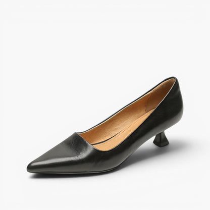 Chaussures à talons sculptés en cuir Noah