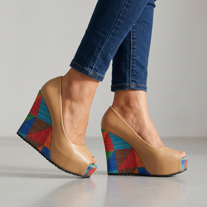 Nina Wedge Sandals