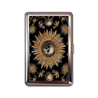 Black Sun Tin Cardholder Wallet