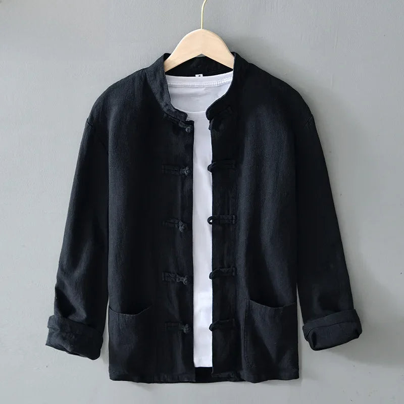 Chemise col mandarin Ellis