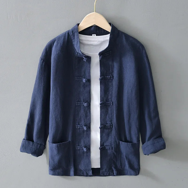 Chemise col mandarin Ellis