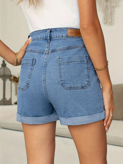Short en jean extensible Lila Vintage