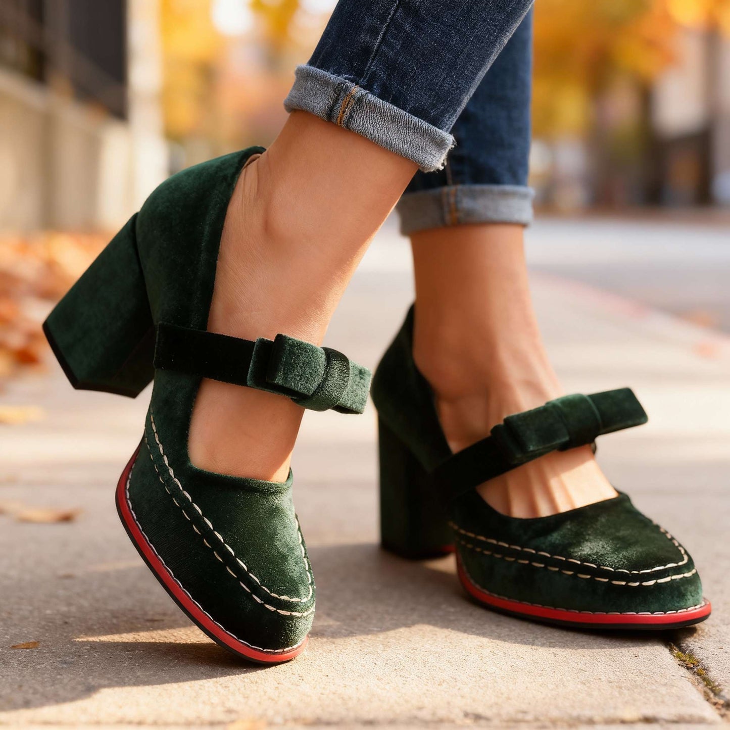 Mocassins Marlowe en velours