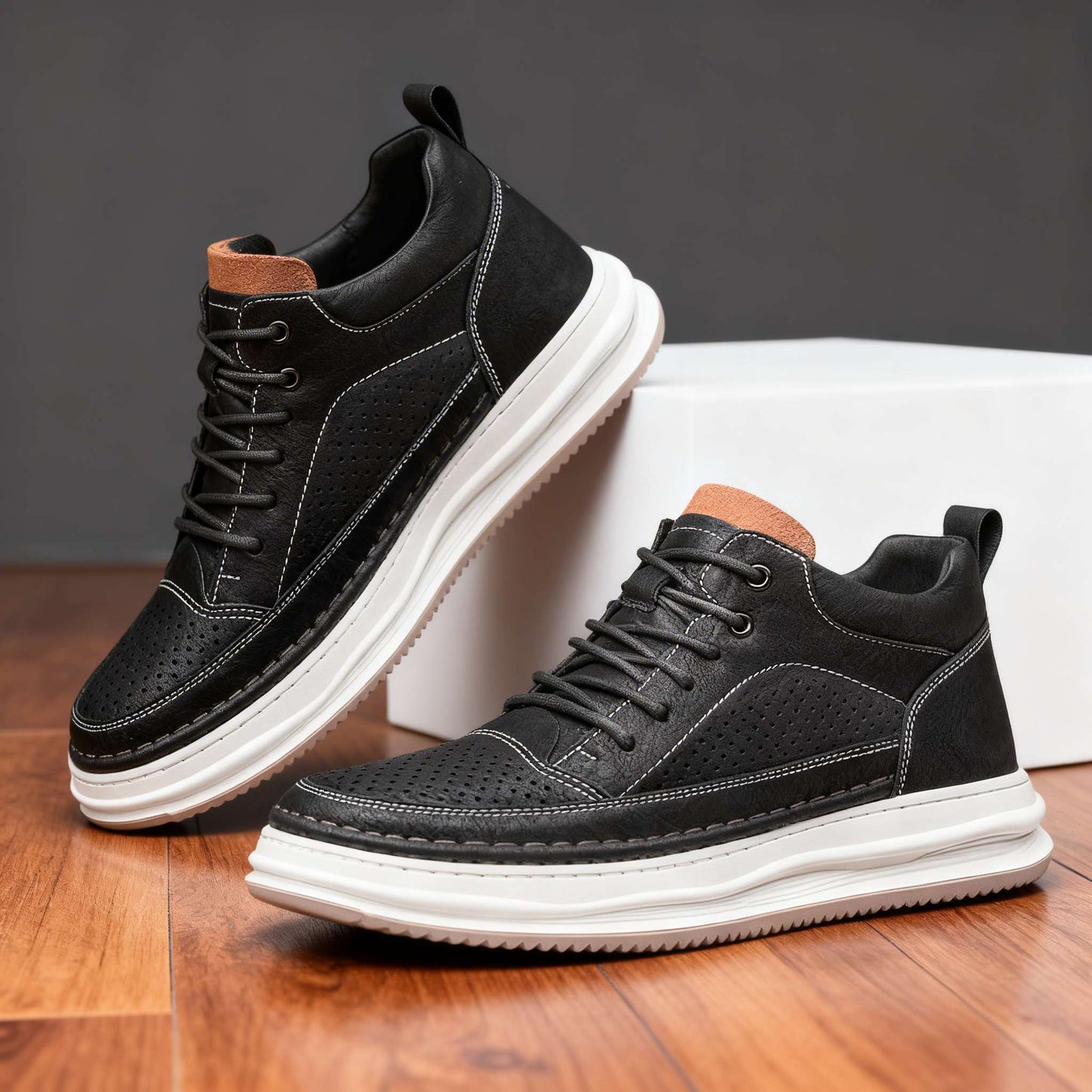 Baskets en cuir Rex Breeze