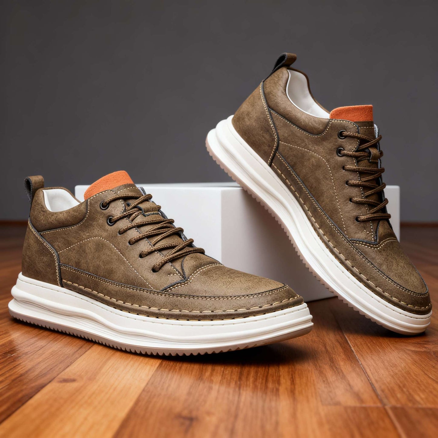 Zane Leather Trainers