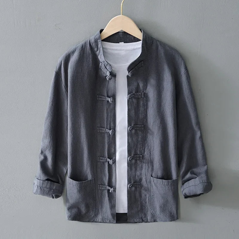 Chemise col mandarin Ellis