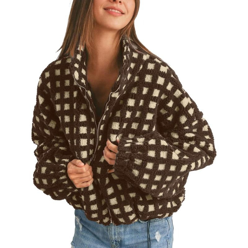 Vivienne Check Sherpa Jacket