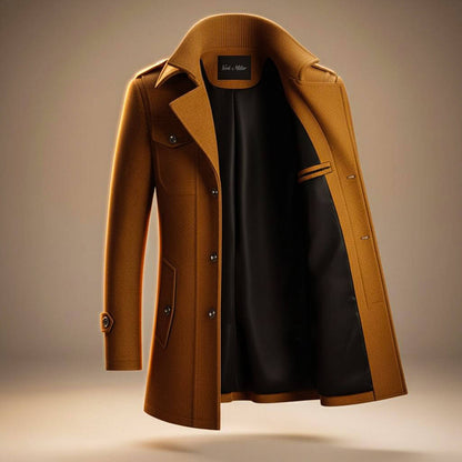 Manteau en laine vierge Callum