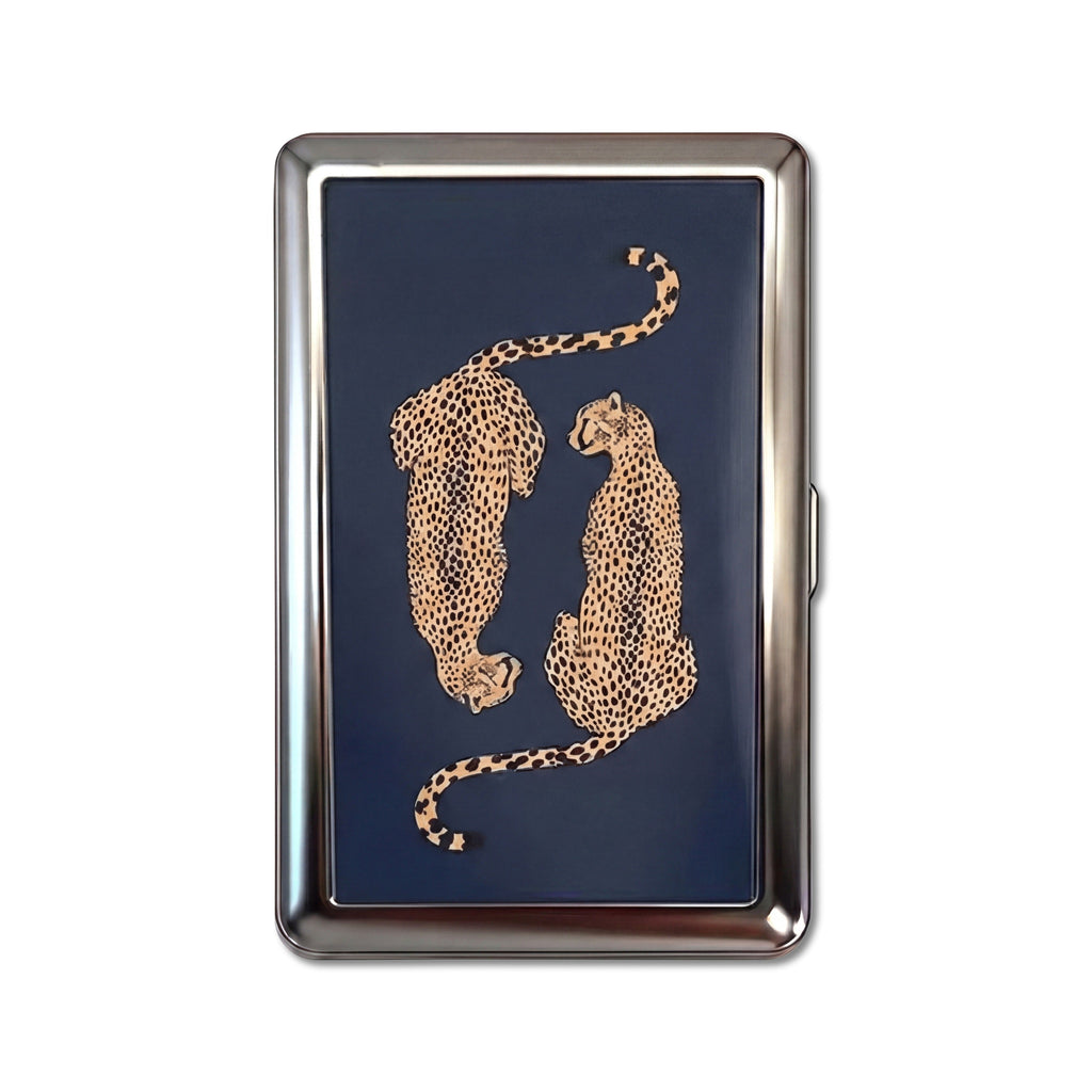 Leopard Lovers Tin Cardholder Wallet