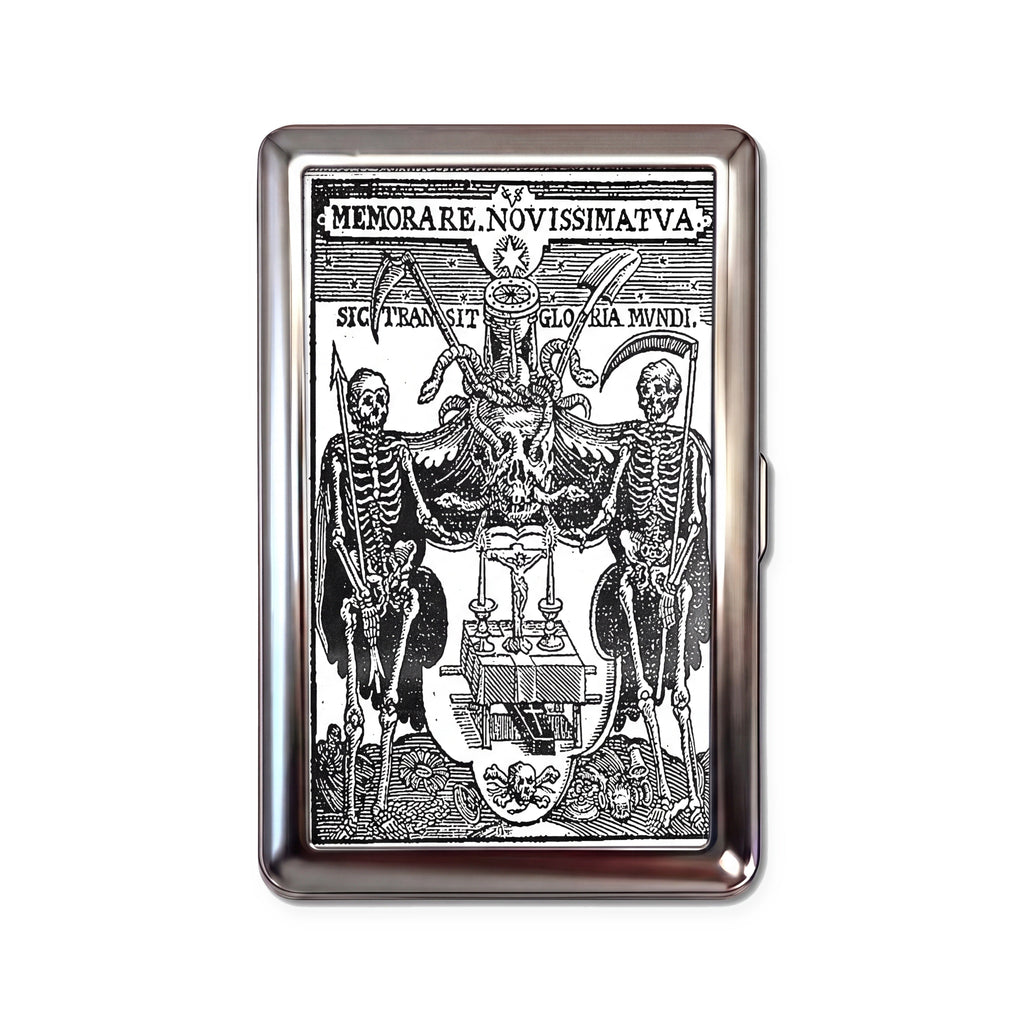 Memento Mori Tin Cardholder Wallet