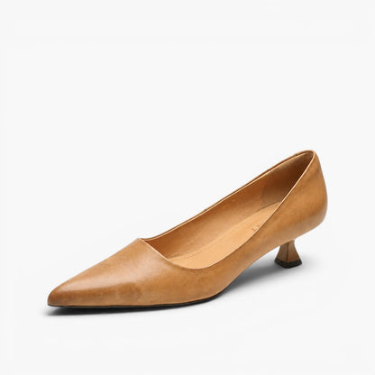 Chaussures à talons sculptés en cuir Noah