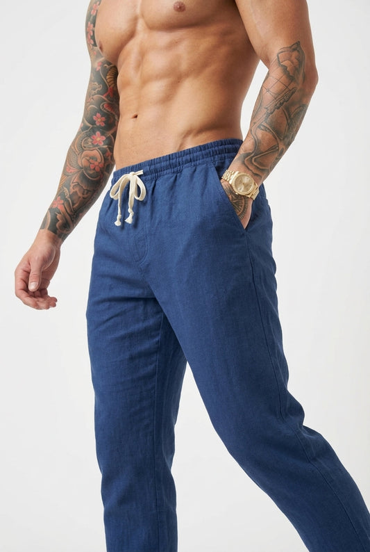 Pantalon en lin Massimo